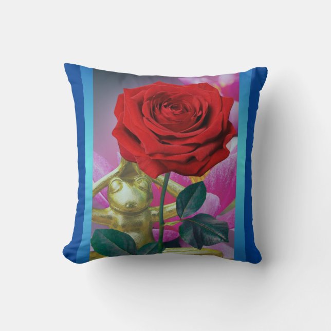 BuddhaToday V3.blu #1 Almohada de Rana Florecida (Anverso)