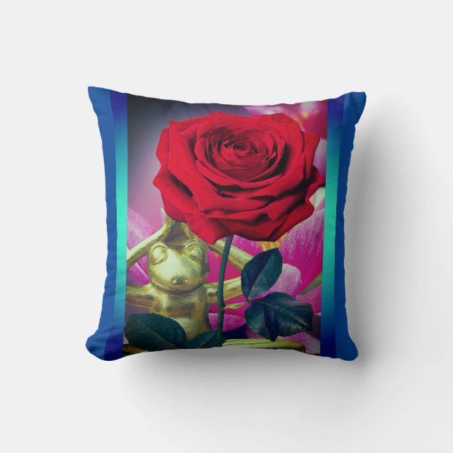BuddhaToday V3.blu #2 Flor de Rana Almohada (Anverso)