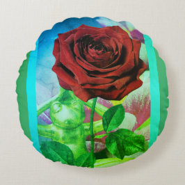 BuddhaToday V3.blu #4 Almohada de Rana Florecida