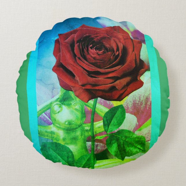 BuddhaToday V3.blu #4 Almohada de Rana Florecida (Anverso)