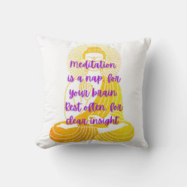 BuddhaToday V4 Peace Pillows #2 - Cojín decorativo