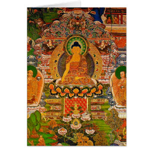 Buddhism budista de Buda que bendice al bohemio de