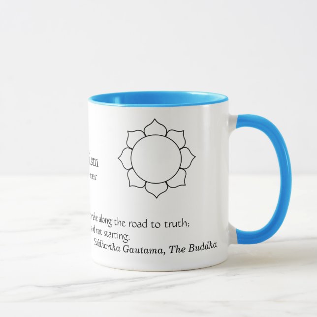 Buddhism - taza del paso (Derecha)