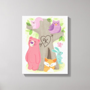 Buddies de Woodland, arte de tela infantil Persona