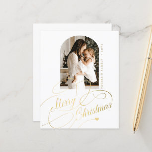 Budget Merry Christmas, elegante tarjeta de vacaci