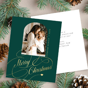 Budget Merry Christmas, elegante tarjeta de vacaci