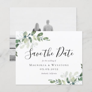 BUDGET Tarjeta de Save The Date de boda con acuare