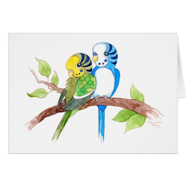 Budgies lindos (Anverso (Horizontal))