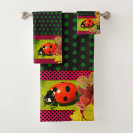 Buen Bug de Fortune Green Red Ladybug