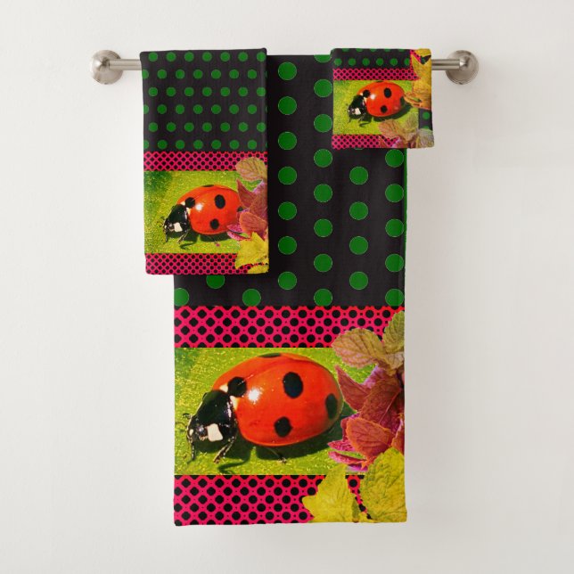 Buen Bug de Fortune Green Red Ladybug