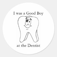 Buen chico en los Pegatinas dentistas
