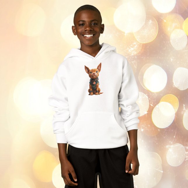 Buen chico Navidades Hoodie de perro (Subido por el creador)