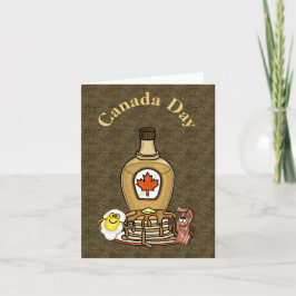 Buen desayuno con la tarjeta Canada Day Card