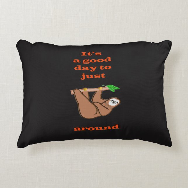 Buen día para colgar alrededor la almohada de tiro (Anverso)