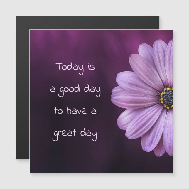 Buen Día Para Tener Un Gran Día / Floral (Anverso/Reverso)