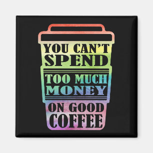 Buen imán del arco iris del café