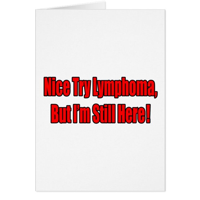 Buen Intento De Linfoma. (Frente)