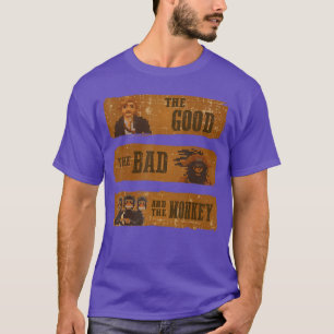 Buen Malo Mono Videojuego Oeste Camiseta Isla Geek