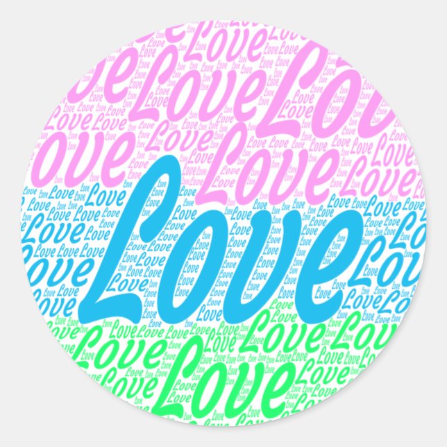 Buen pegatina redondo (Anverso)