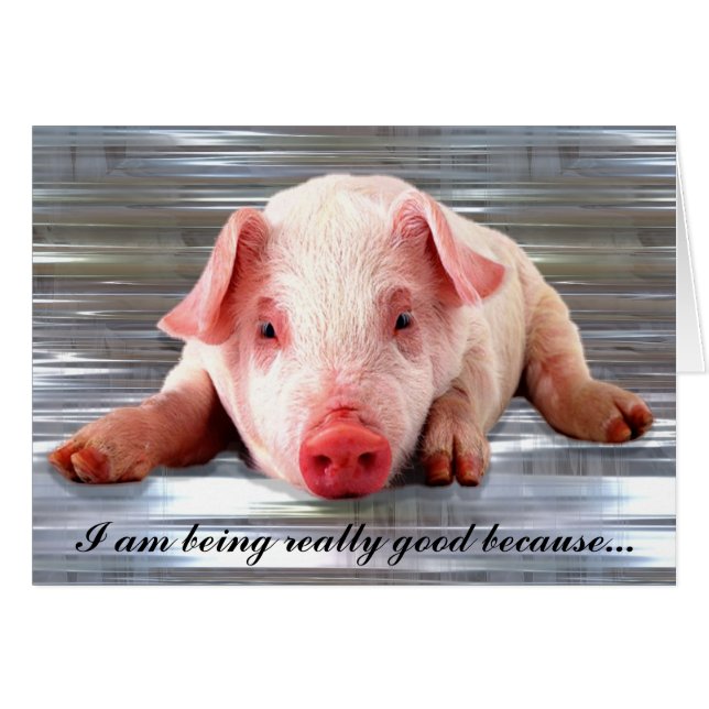 Buen Personalizable de cerdo (Anverso (Horizontal))