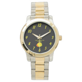Buen Sol Nocturno Unisex Reloj de pulsera de dos t