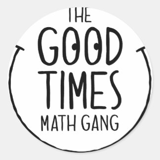 Buen tiempo Math Gang - Pegatina redondo