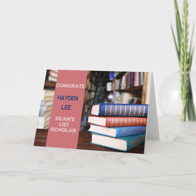 ¡Buen trabajo! Tarjeta de felicitaciones académica (Anverso)