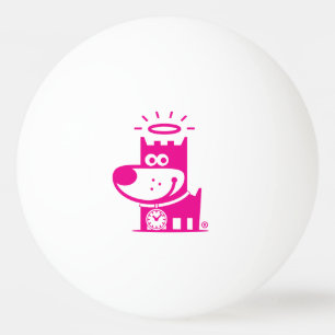 BUENA bola de ping-pong del PERRITO. Magenta