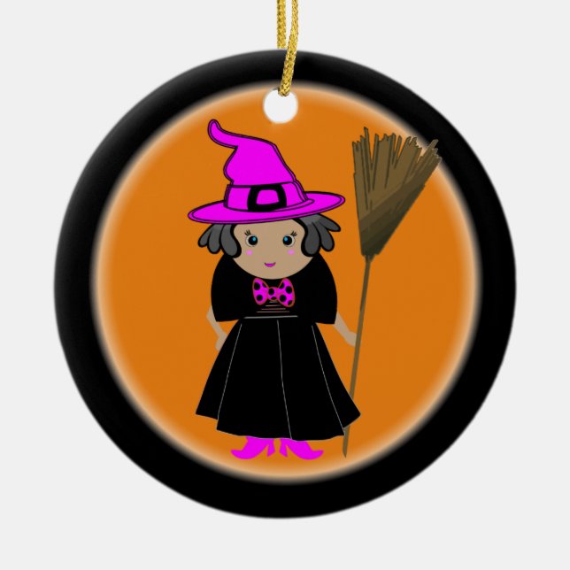 Buena Bruja - Ornamentos de árbol de Halloween Per (Frente)
