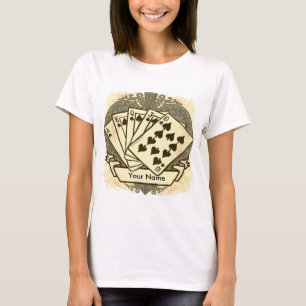 Buena camiseta de mano de póquer