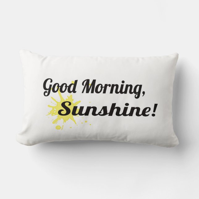 Buena mañana/buenas noches almohada (Anverso)