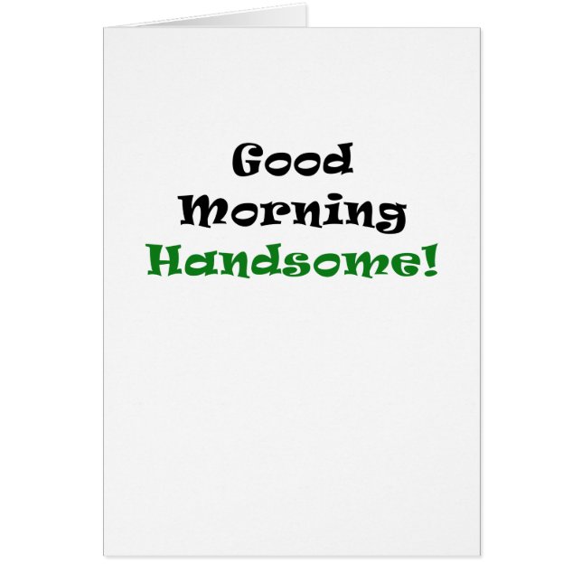 Buena mañana hermosa (Frente)