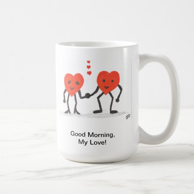 Buena mañana, mi taza de café del amor (Derecha)