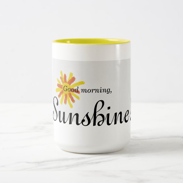 ¡Buena mañana, sol! taza (Centro)