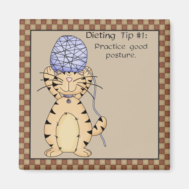 Buena postura - imán frigorífico (Frente)