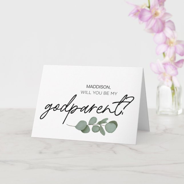 Buena propuesta: Serás mi tarjeta de padrinos (Orquídea)
