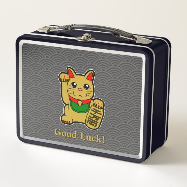 ¡Buena suerte! Gato Lucky de Oro (Anverso)