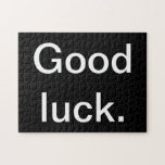 Buena suerte o rompecabezas de tus palabras<br><div class="desc">Para más rompecabezas ver mi colección aquí: https://www.zazzle.com/collections/puzzles-119365910668886310?rf=238930530889665547</div>
