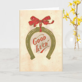 Buena suerte - tarjeta de felicitación vintage
