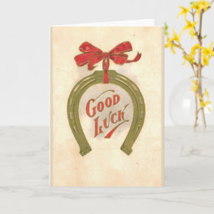 Buena suerte - tarjeta de felicitación vintage