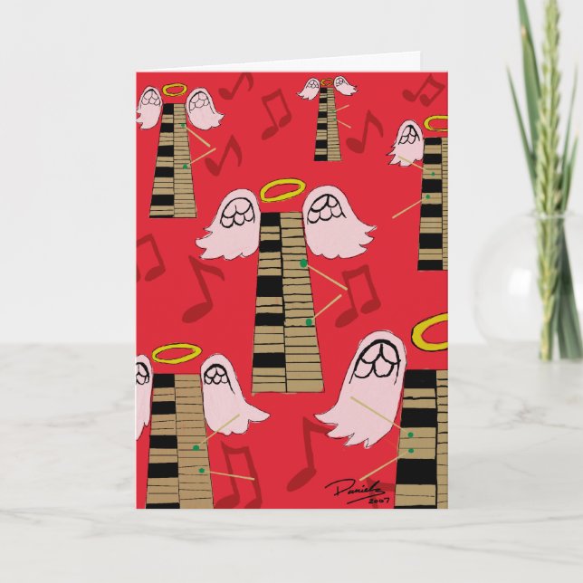 Buena tarjeta de felicitación del día de fiesta de (Anverso)