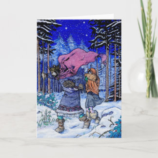 Buena tarjeta de Navidad de rey Wenceslao