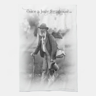 Buena toalla de té alegre vieja del Swagman