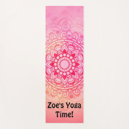 Buena vibración Mandala Yoga Mat personalizado