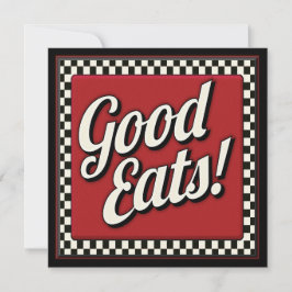 Buenas Comidas Recibiendo Invitación