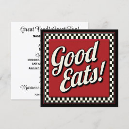 Buenas Comidas Recibiendo Invitación