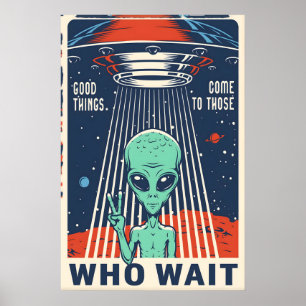 Buenas Cosas Cartel de Impresión de Viaje Espacial