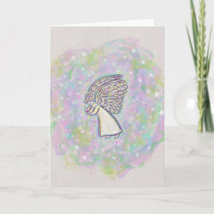 Buenas Cosas Guardian Angel Personalizado Tarjetas