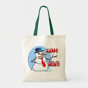 Buenas fiestas bolsos del regalo del muñeco de