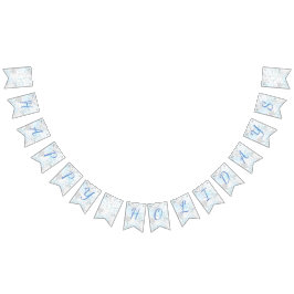 Buenas fiestas copos de nieve - banderas del